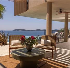 Luxury 5 Bedroom Villa with Heated Infinity Pool, Sauna, Gym, Jacuzzi and Sea Views in Vrbica, near Dubrovnik, Sleeps 10